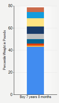 Weight chart for boys 7 years 8 months of age